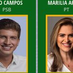 Recife, João Campos (PSB) e Marília Arraes (PT).Interior